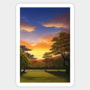 beautiful sunset design Sticker